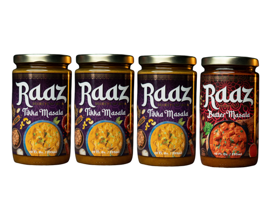 Buy 3 Get 1 Free | 3 Tikka Masala + 1 Butter Masala